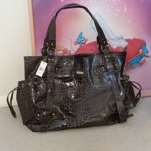 Ellen Tracy World Tote Snakeskin